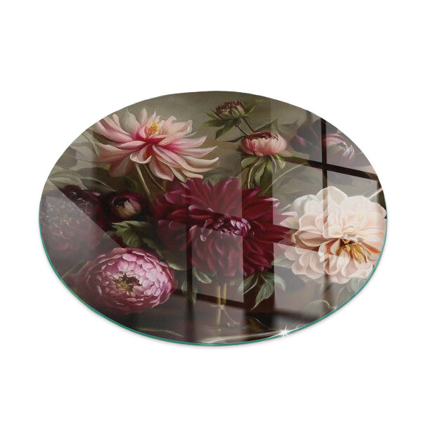 Plaque verre devant cheminée Bouquet de fleurs en détail