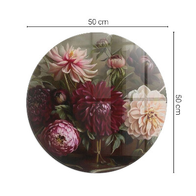 Plaque verre devant cheminée Bouquet de fleurs en détail