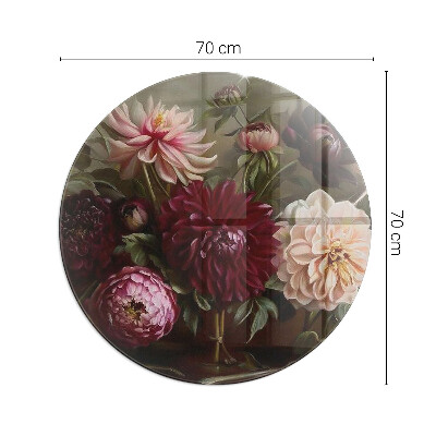 Plaque verre devant cheminée Bouquet de fleurs en détail