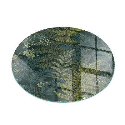 Plaque verre devant cheminée Motifs végétaux avec des papillons