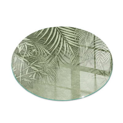 Plaque verre devant cheminée Feuilles tropicales en arrière-plan