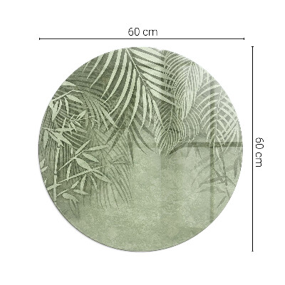 Plaque verre devant cheminée Feuilles tropicales en arrière-plan