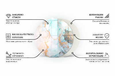 Plaque verre devant cheminée Couleur bleu foncé