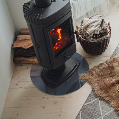 Plaque verre devant cheminée Couleur bleu foncé