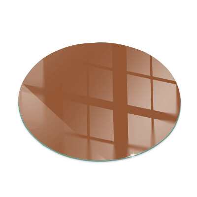 Plaque verre devant cheminée Couleur marron