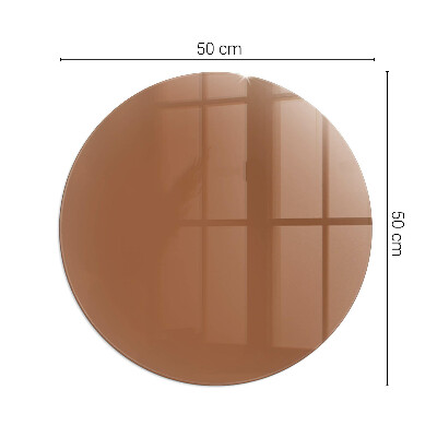 Plaque verre devant cheminée Couleur marron