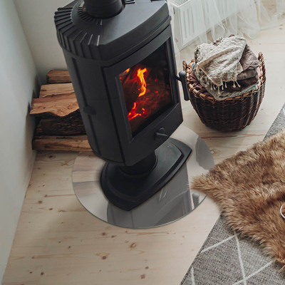 Plaque verre devant cheminée Couleur crème claire