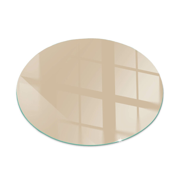 Plaque verre devant cheminée Couleur beige