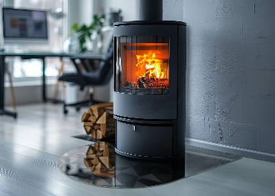 Vitre sous poêle à bois Système géométrique multidimensionnel