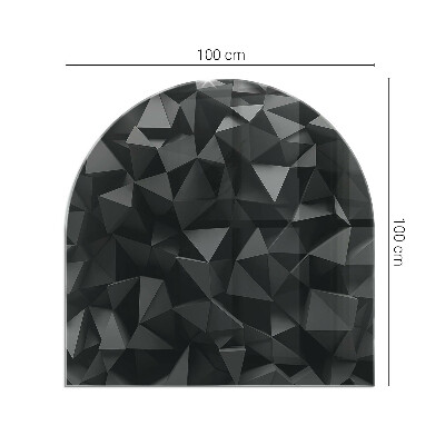 Vitre sous poêle à bois Système géométrique multidimensionnel