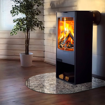 Vitre sous poêle à bois Motifs de carreaux décoratifs