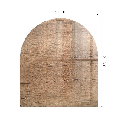 Vitre sous poêle à bois Motif de forêt écologique