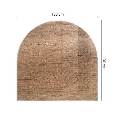 Vitre sous poêle à bois Motif de forêt écologique