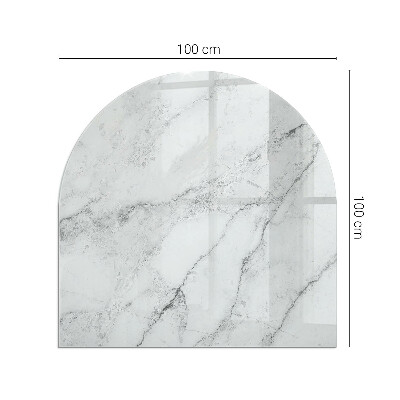 Vitre sous poêle à bois Motif en marbre avec des veines subtiles