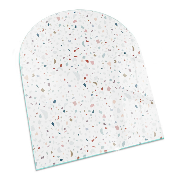 Vitre sous poêle à bois Petites figures dans un arrangement dynamique