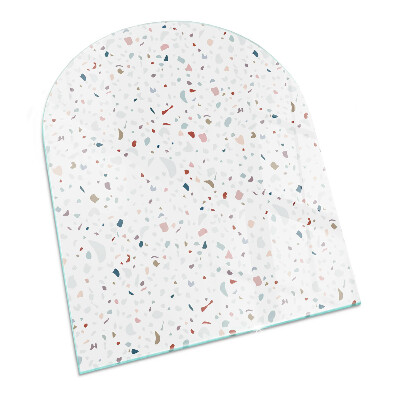 Vitre sous poêle à bois Petites figures dans un arrangement dynamique