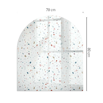 Vitre sous poêle à bois Petites figures dans un arrangement dynamique
