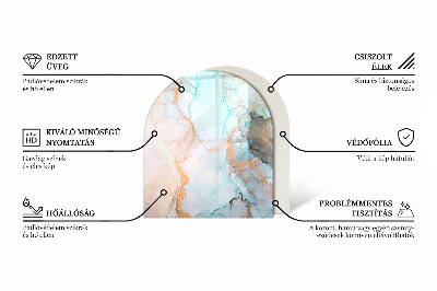 Vitre sous poêle à bois Formes abstraites inspirées de la nature