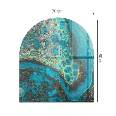 Vitre sous poêle à bois Formes abstraites inspirées de la nature