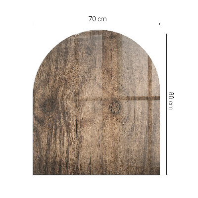Vitre sous poêle à bois Motif de forêt rustique