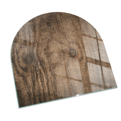 Vitre sous poêle à bois Motif de forêt rustique