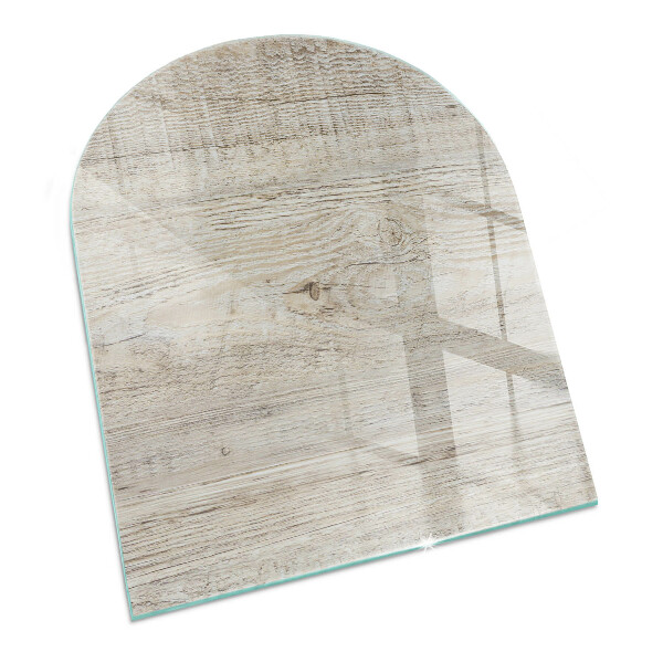 Vitre sous poêle à bois Texture de bois frais