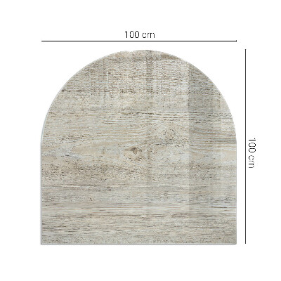 Vitre sous poêle à bois Texture de bois frais