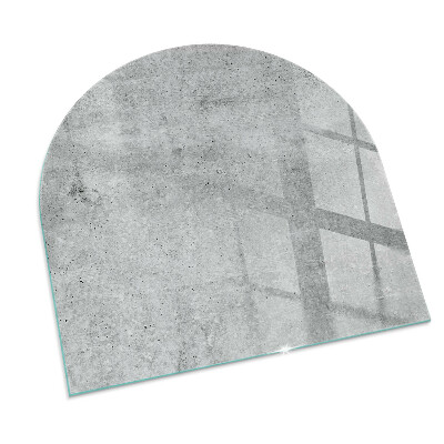 Vitre sous poêle à bois Motif en béton brut