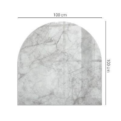 Vitre sous poêle à bois Motifs en marbre dans la structure