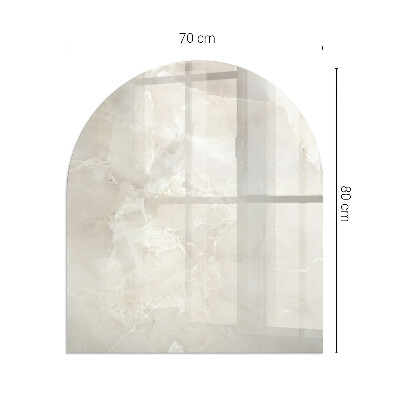 Vitre sous poêle à bois Motif imitant la pierre naturelle