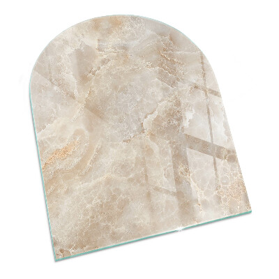 Vitre sous poêle à bois Motif minéral naturel