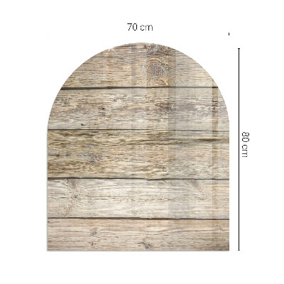 Vitre sous poêle à bois Des planches de bois dans un arrangement unique