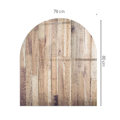 Vitre sous poêle à bois Style géométrique en bois