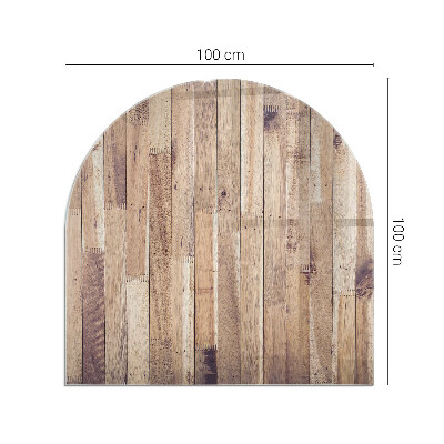 Vitre sous poêle à bois Style géométrique en bois