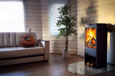 Vitre sous poêle à bois Motif de texture naturelle