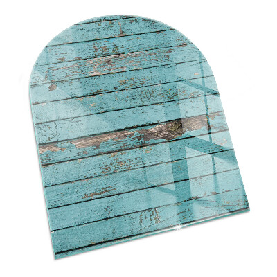 Vitre sous poêle à bois Motif de planche rustique