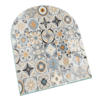 Vitre sous poêle à bois Motifs de carreaux de style mosaïque