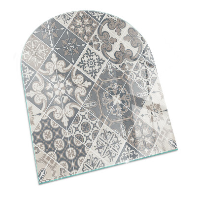 Vitre sous poêle à bois Motif de mosaïque artistique