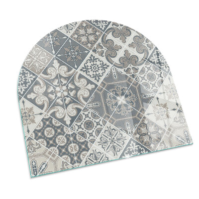 Vitre sous poêle à bois Motif de mosaïque artistique