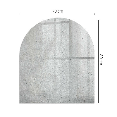 Vitre sous poêle à bois Structure en béton brut
