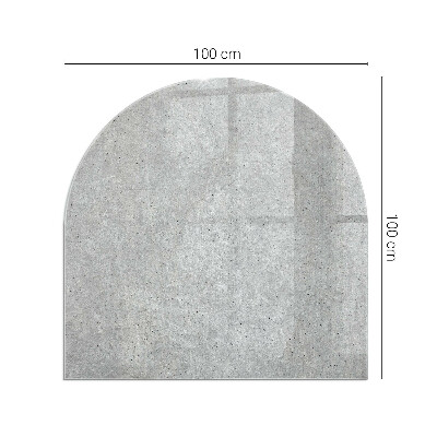 Vitre sous poêle à bois Structure en béton brut
