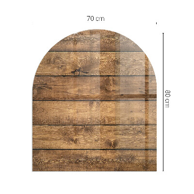Vitre sous poêle à bois Le motif du grain sur la planche