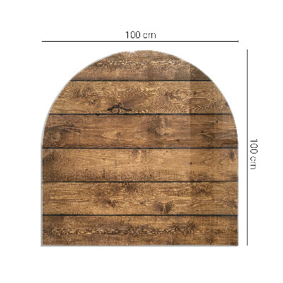 Vitre sous poêle à bois Le motif du grain sur la planche