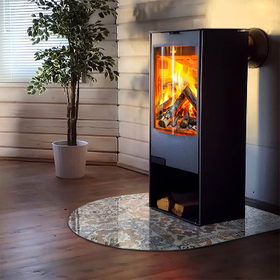Vitre sous poêle à bois Motifs de mosaïque carrelée