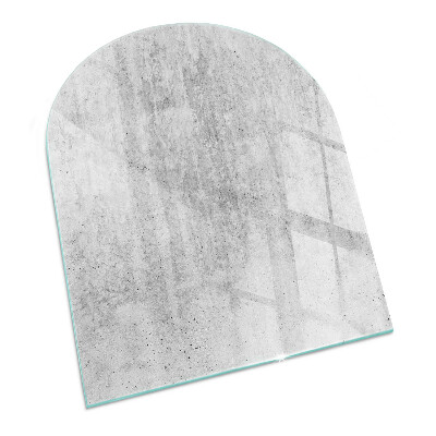 Vitre sous poêle à bois Motif en béton brut