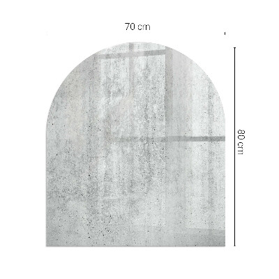 Vitre sous poêle à bois Motif en béton brut