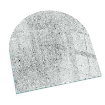 Vitre sous poêle à bois Motif en béton brut