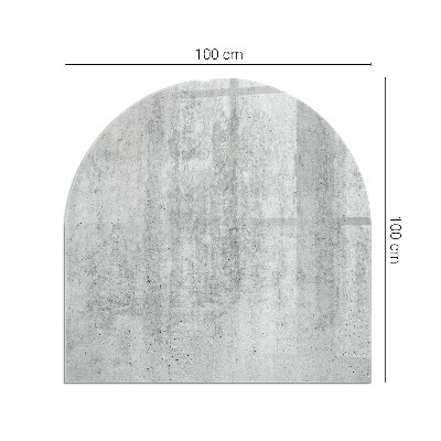 Vitre sous poêle à bois Motif en béton brut