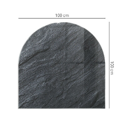 Vitre sous poêle à bois Motif de texture de roche