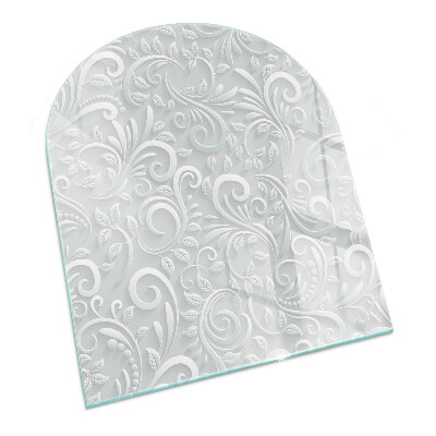 Vitre sous poêle à bois Motif floral chic